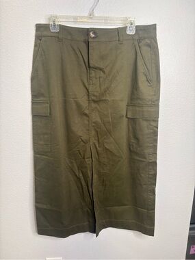 Loft Size 14 Army Green Cargo Skirt NWT